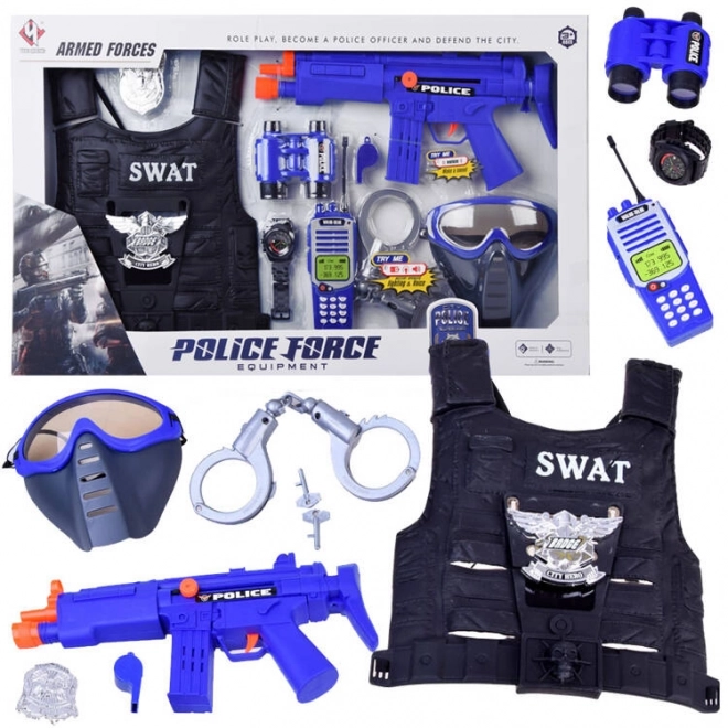 Politieset met vest en accessoires