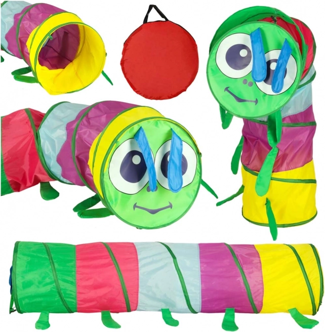 Kleurrijke kindertunnel rups