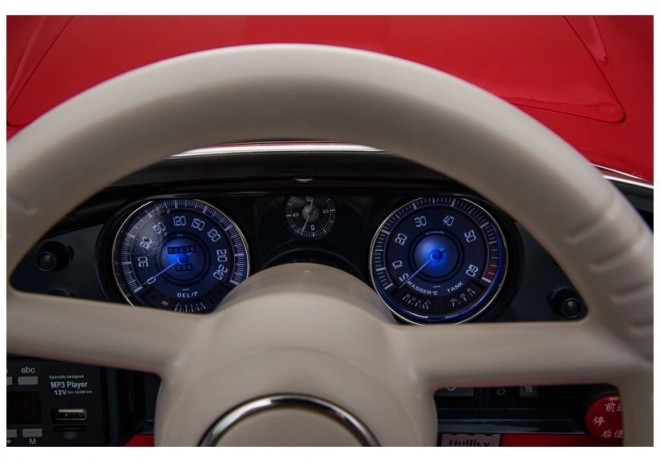 Accu auto BMW Retro rood