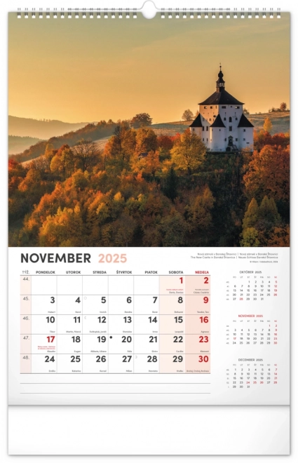 Wandkalender Ons Slowakije 2025, 33 × 46 cm