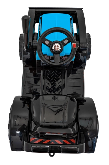 Kinder elektrische tractor met schuifblad – Blauw