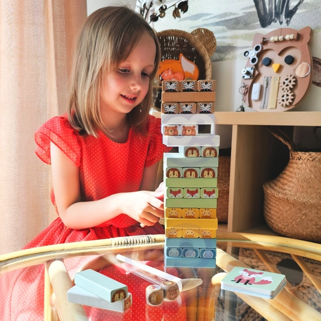 TOOKY TOY schommelende toren met dieren