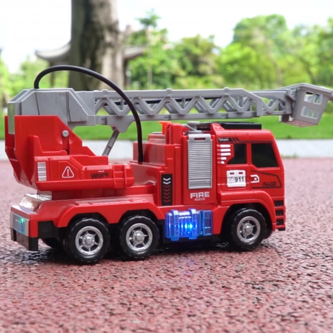 Interactieve Brandweerauto met Beweegbare Ladder