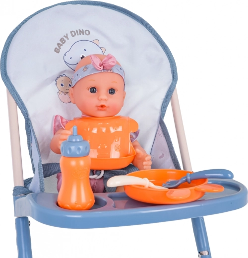 Stabiele kinderstoel met accessoires