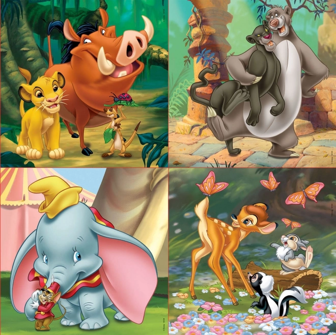 Educa puzzel Disney sprookjes 4v1