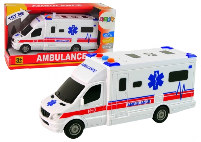 Batterij Ambulance Licht Geluid Wit aandrijving