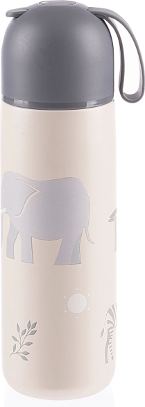 Thermosfles voor dranken met siliconen houder 400 ml, Safari