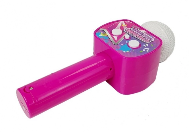 Kinder karaoke microfoon bluetooth roze