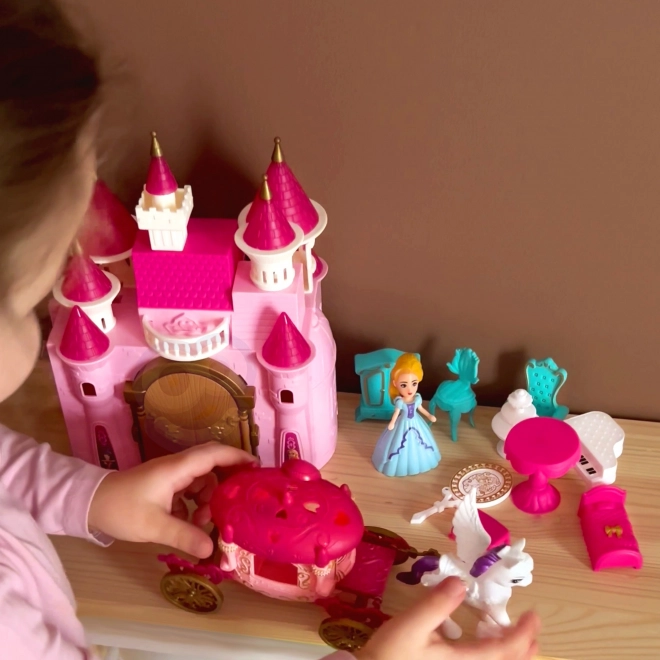 Interactief magisch kasteel met koets en accessoires