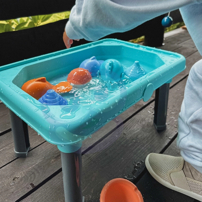 Woopie speeltafel 3-in-1 met water, zandbak en vissen 6 stuks