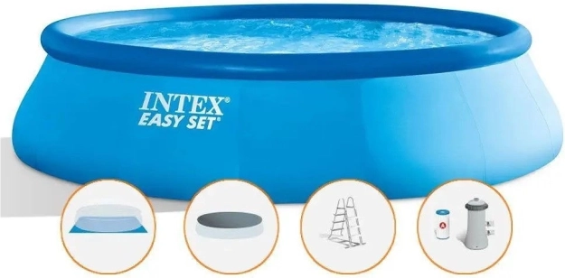 Opblaasbaar zwembad Intex Easy Set 4,57 × 1,22 m met cartridgefilter