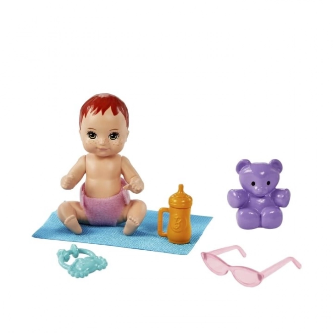 Barbie Pop Kindermeisje Skipper Kinderwagen + set voor baby