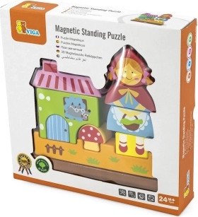 Houten magnetische puzzel Viga – Roodkapje