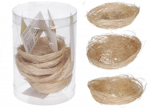 Decoratief nest 8 cm – natuur