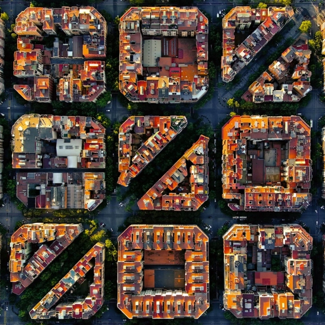 Muurkalender Barcelona 2026, 30 x 30 cm