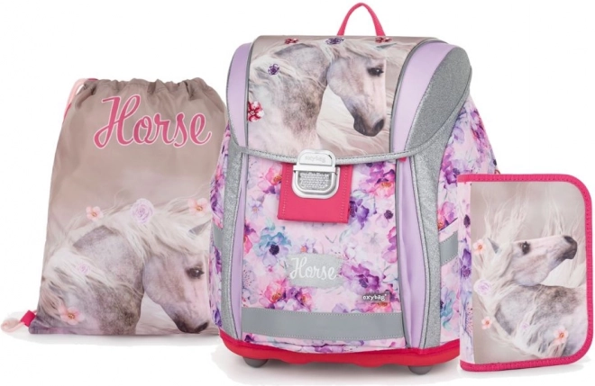 OXYBAG Schoolpakket 3-delig Premium Light Paard Romantisch