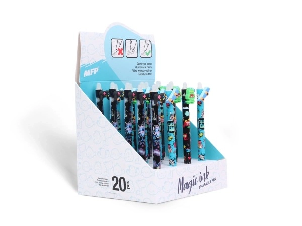 Balpen gum 0,5 blauw Teen - jongen 6 soorten