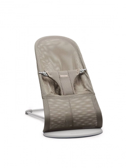 BABYBJORN - Wipstoeltje BLISS MESH - Parelroze – Grijs beige