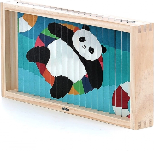 Houten 4D puzzel Dieren van Vilac