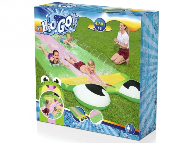 Bestway driedubbele waterslide H2O GO! 488 cm kikker