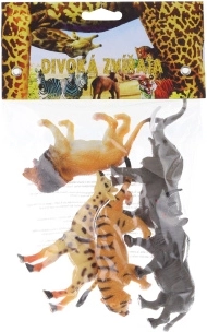 Set van 5 plastic wilde dieren