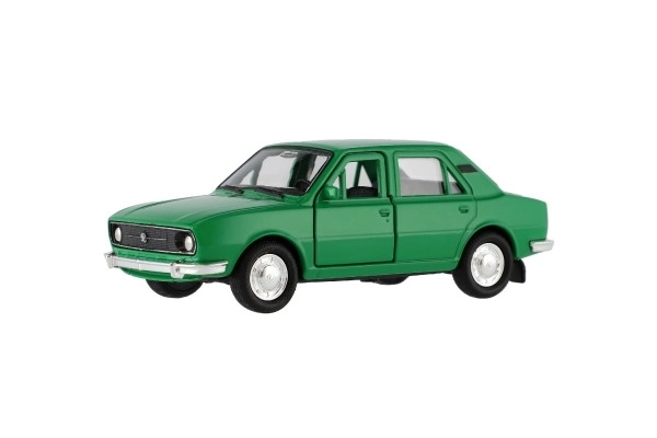 Auto Welly Škoda 105L metaal/plastic 11cm 1:34-39 vrije loop 4 kleuren in doos 15x7x7cm