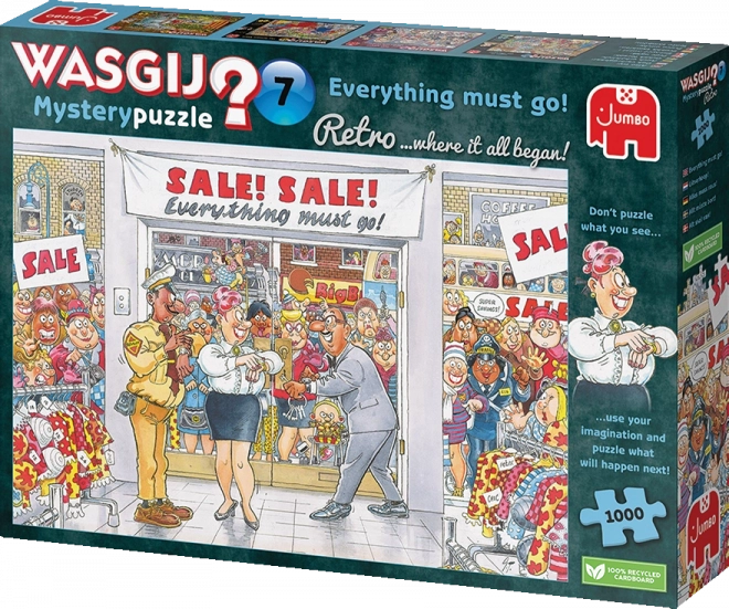 JUMBO Puzzel WASGIJ Mystery 7: Alles moet weg! 1000 stukjes