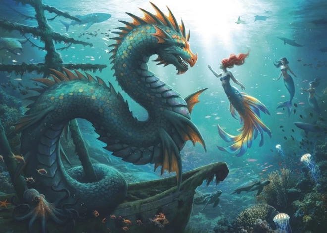 Ravensburger puzzel Het Geheim van de Zeemonsters 1000 stukjes