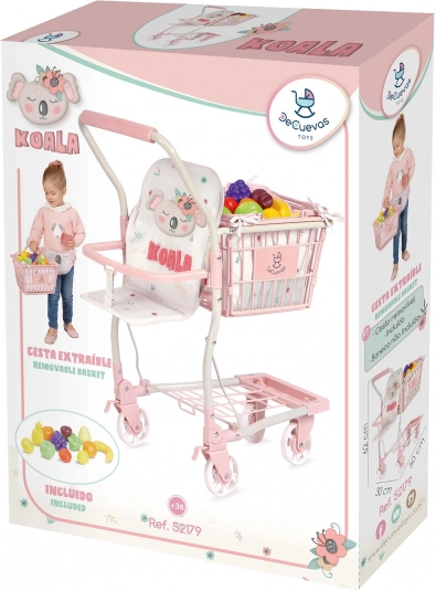 2-in-1: rijdende wagen en handmand