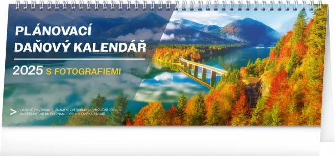 Bureaukalender Belastingplanner met Foto's 2025