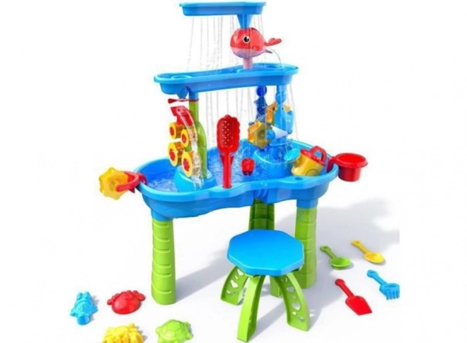 Woopie XL water- en zandtafel voor kinderen, 37 delen