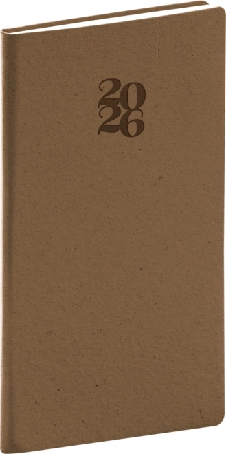 Pocketagenda Essenza 2026, hazelnoot