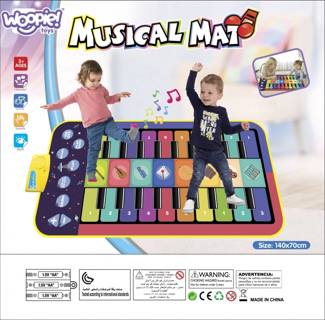 Interactieve muziek dansmat XXL WOOPIE