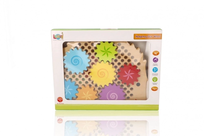 Puzzel Egel met tandwielen