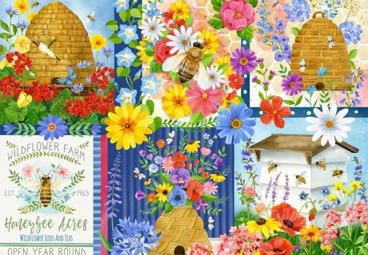 Puzzel Bijen en Bijenkorven 1000 stukjes BLUEBIRD