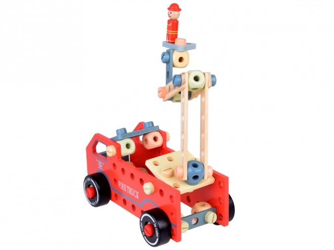 Houten bouwpakket Montessori auto toren