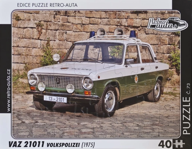 Puzzel RETRO-AUTO’S VAZ 21011 Volkspolizei 40 stukjes
