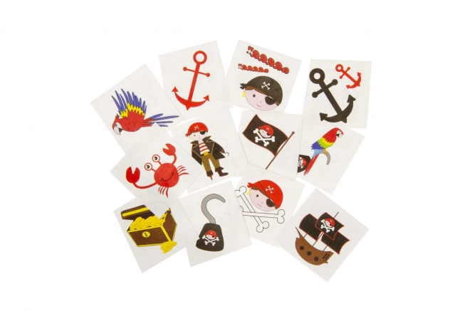 Tattoo Piraten 12 stuks