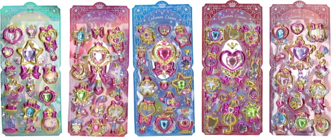 Kleurige stickers 9x20 cm
