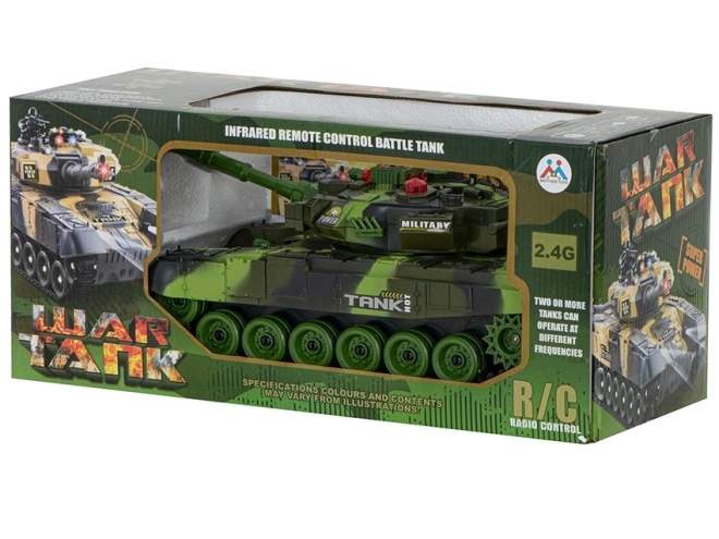 RC tank op afstandsbediening 2,4 GHz bos camouflage