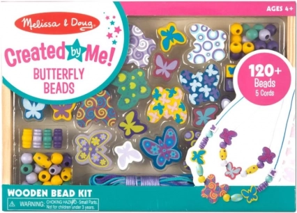 Houten kralen vlinders – creatieve sieradenset (MELISSA & DOUG)