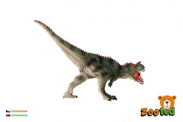 Carnotaurus gevederd plastic 18cm in zakje