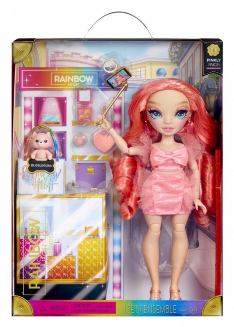 Rainbow High Nieuwe Vrienden Modepop - Pinkly Paige Roze