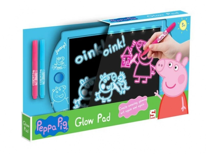 Schilderen bord lichtgevend Peppa Pig