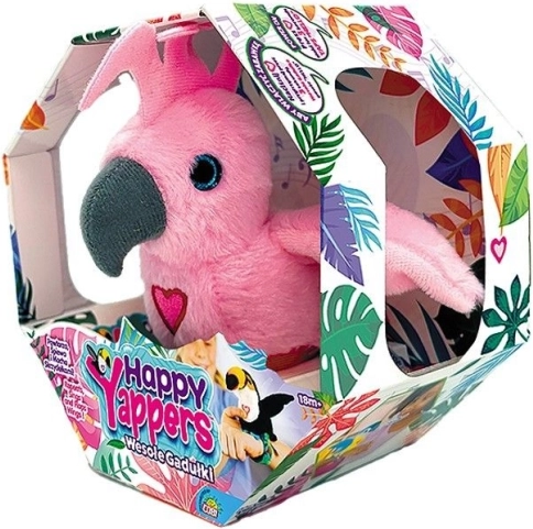 Happy Yappers Vrolijke Kletsers interactieve pluchen kaketoe met opnemen en zingen
