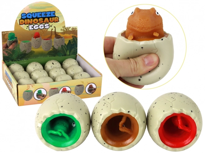 Antistress Speelgoed Dinosaurus in Ei Squishy squishy