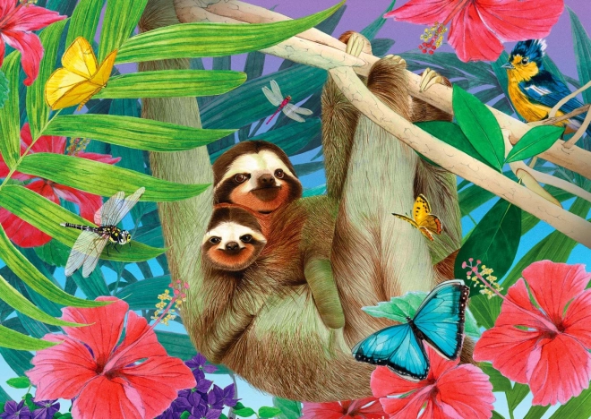 Enjoy puzzel Zoete luiaards 1000 stukjes