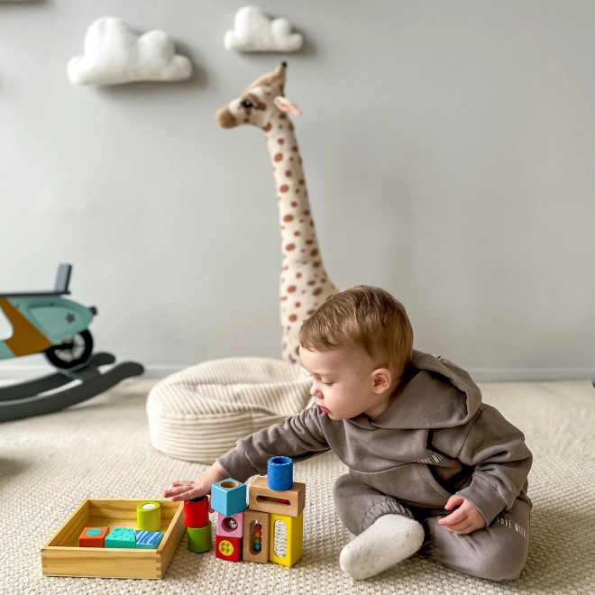 Tooky Toy houten multifunctionele sensorische blokken