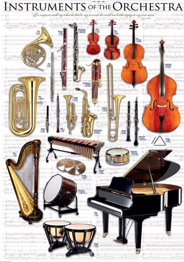 Puzzel EUROGRAPHICS orkestinstrumenten 1000 stukjes