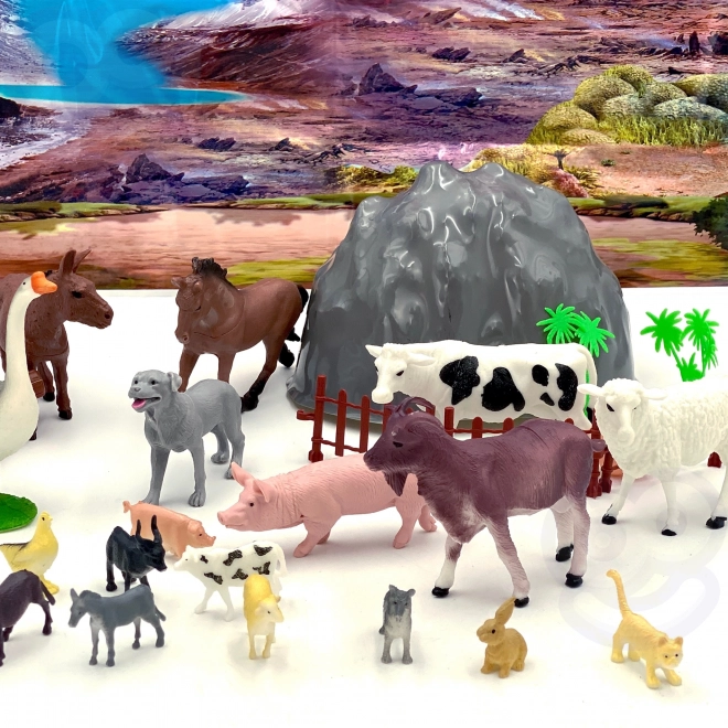 Woopie set figuren boerderijdieren 34 stuks